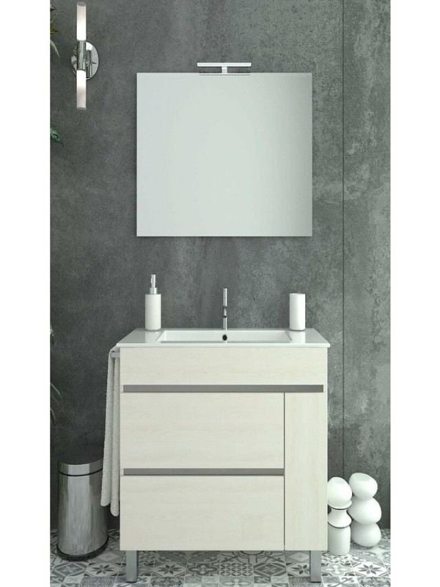 Lista 90+ Foto muebles de baño con lavabo y espejo con luz Mirada tensa