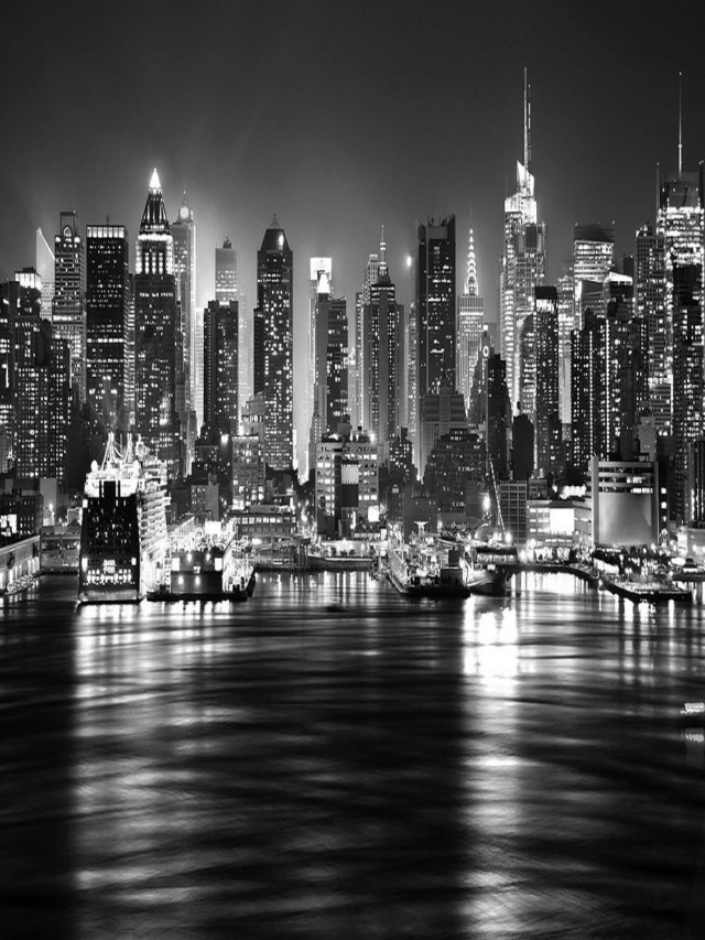 Lista 103+ Foto new york black and white night Lleno
