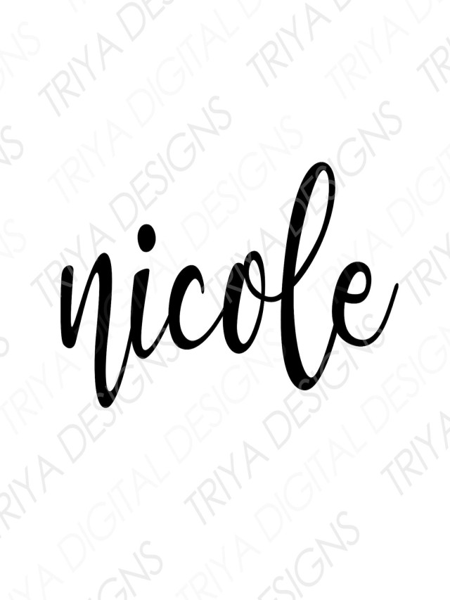 Lista 104+ Foto nombre de nicole en letra cursiva Cena hermosa