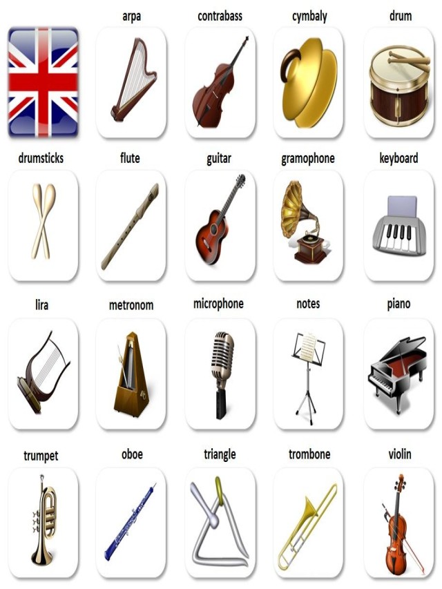Lista 90+ Foto nombres de instrumentos musicales en ingles Alta definición completa, 2k, 4k