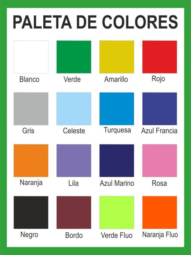 Arriba 98+ Foto paleta de colores con nombres en español Actualizar