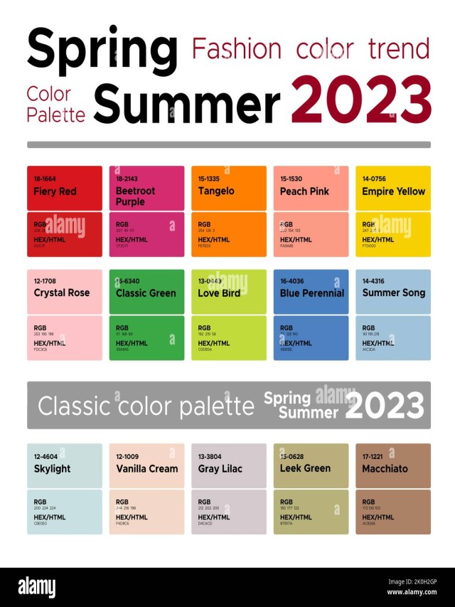 Lista 103+ Foto paleta de colores primavera verano 2023 Actualizar