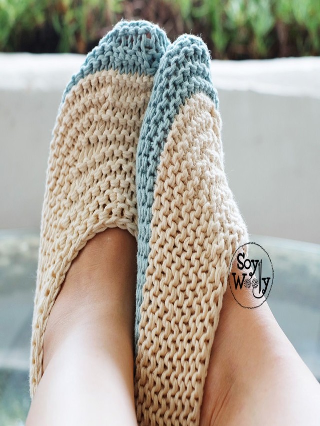 Sintético 95+ Foto pantuflas tejidas a crochet paso a paso para adultos Actualizar
