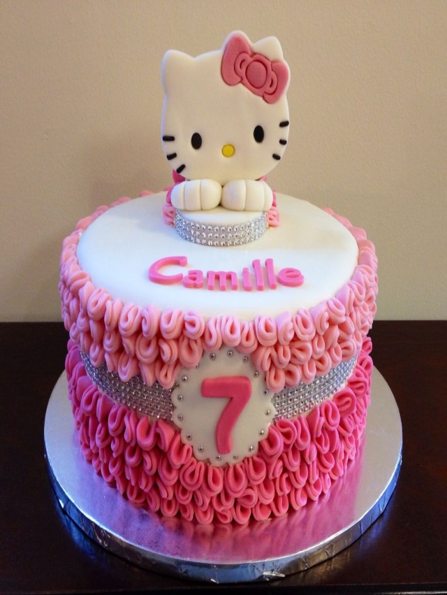 Sintético 98+ Foto pastel de hello kitty para cumpleaños Mirada tensa