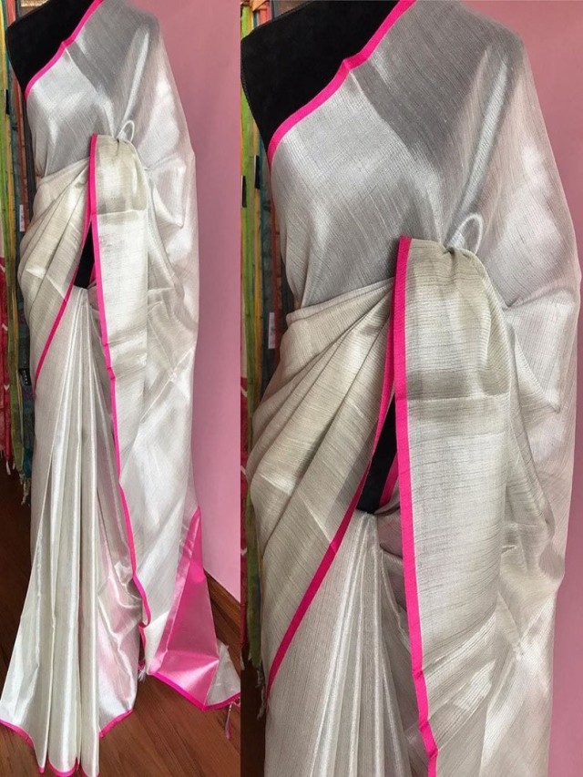 Lista 92+ Imagen pink with silver saree blouse designs Actualizar