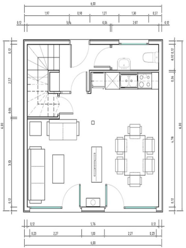 Lista 105+ Foto plano de casa 6×6 en 3d Actualizar