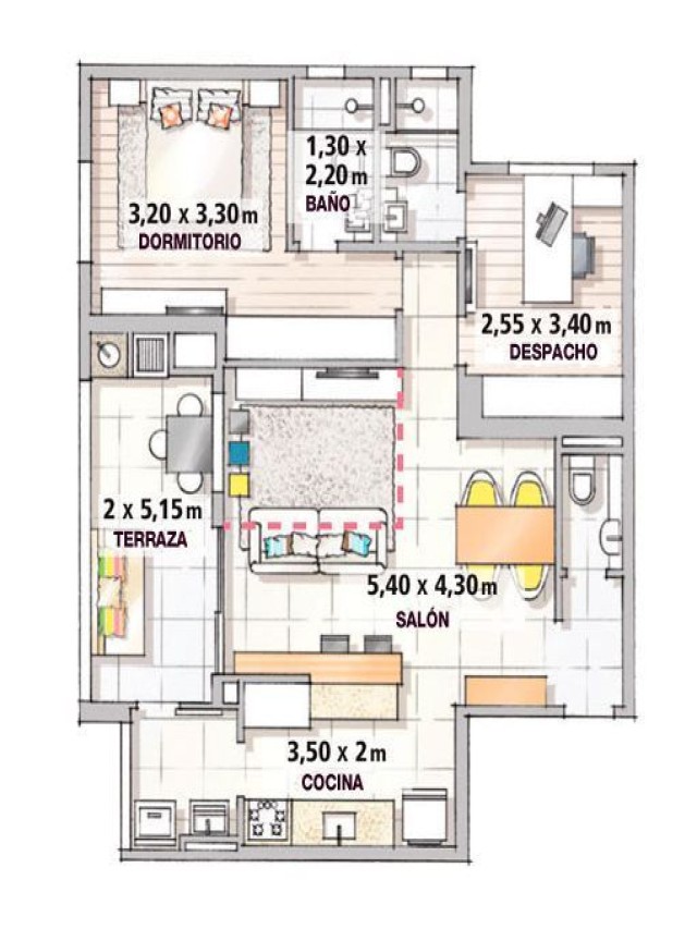 Lista 95+ Foto planos de casas de 40 metros cuadrados 2 dormitorios Actualizar