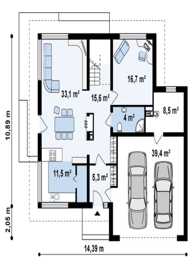 Lista 91+ Foto planos de casas pequeñas de dos pisos con medidas en metros Mirada tensa