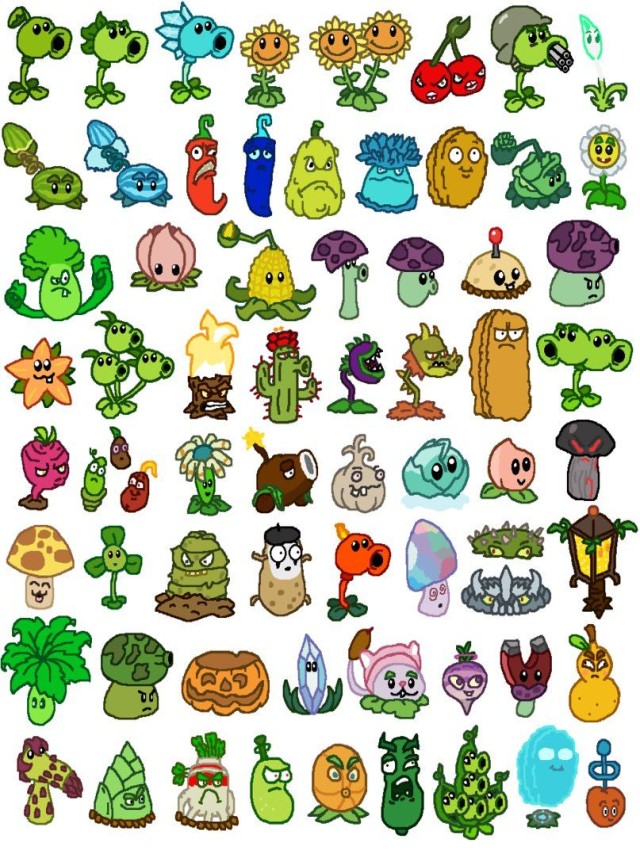 Lista 102+ Imagen plants vs zombies dibujos a color El último