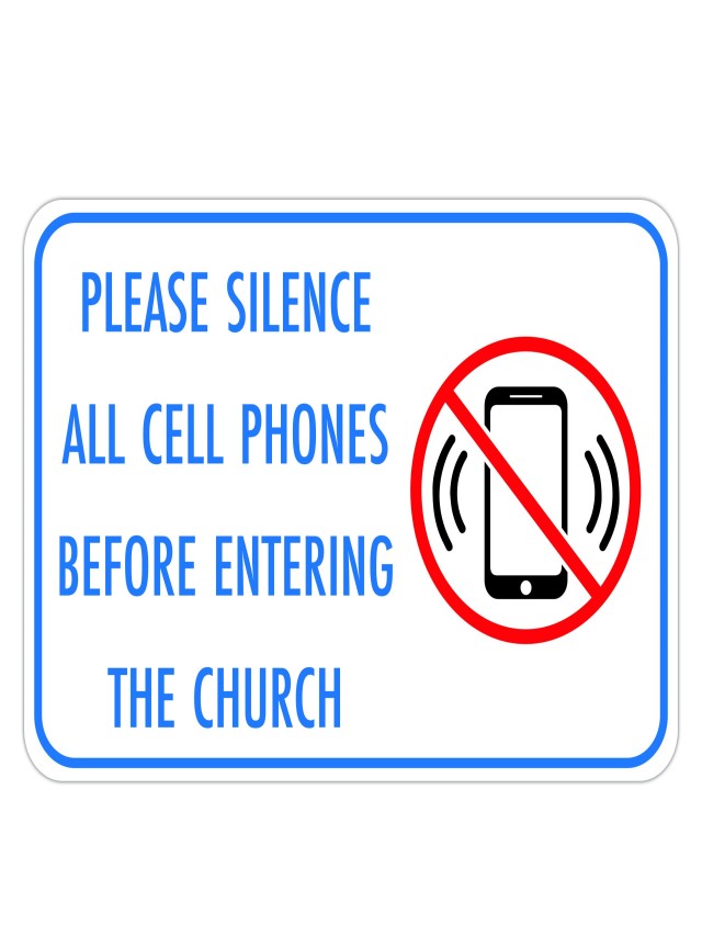 Em geral 96+ Imagen please silence your cell phone in church Cena hermosa