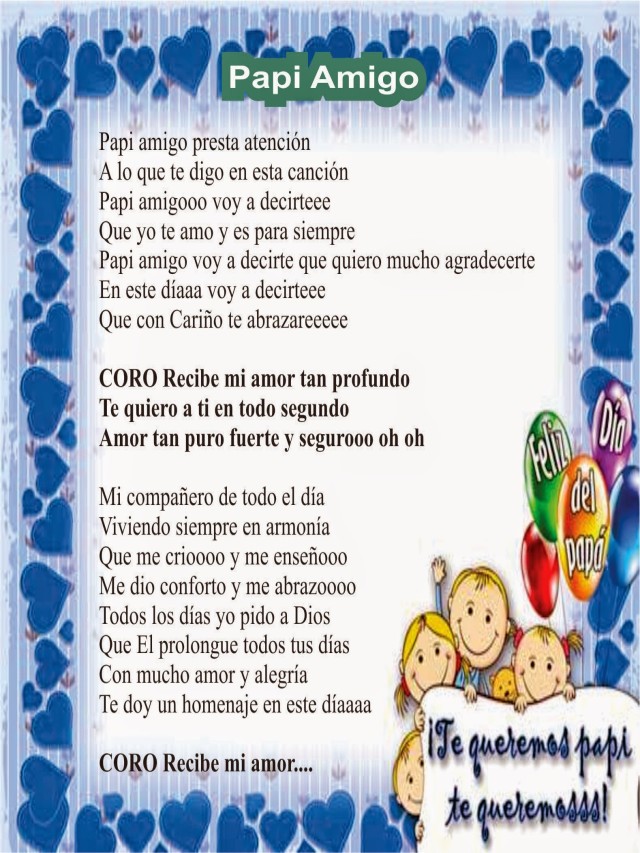 Lista 101+ Foto poema para el dia del padre para niños Lleno