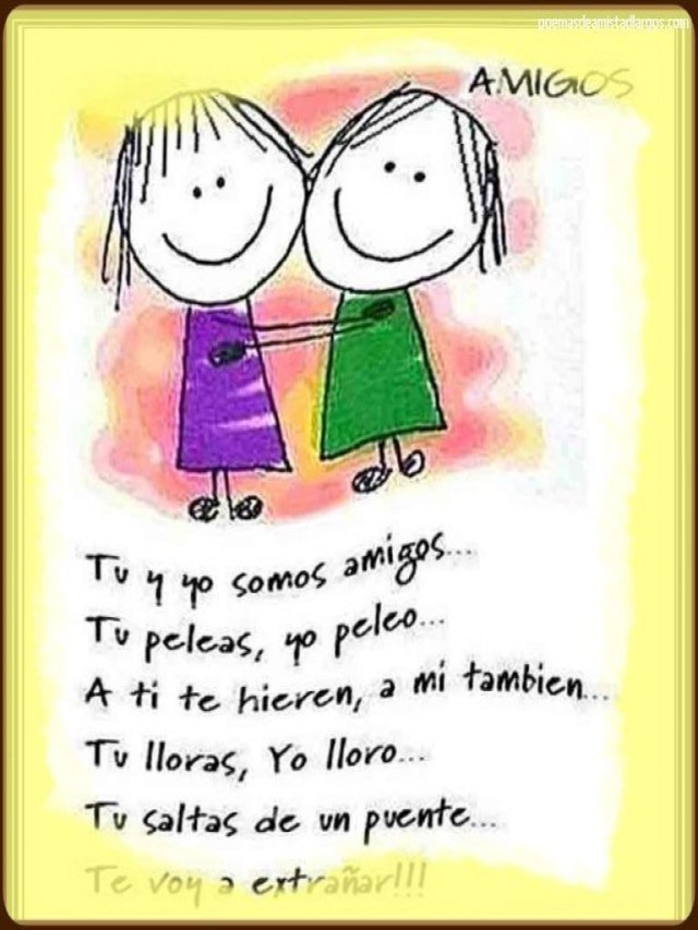 Sintético 103+ Foto poemas del dia del amor y la amistad para niños Actualizar