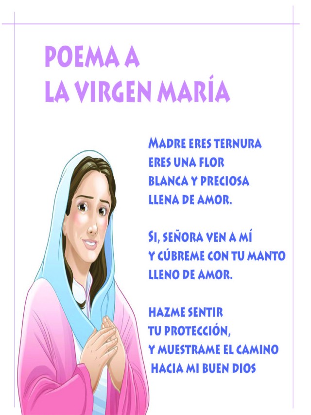 Álbumes 95+ Foto poesia a la virgen maria para niños de primaria Cena hermosa