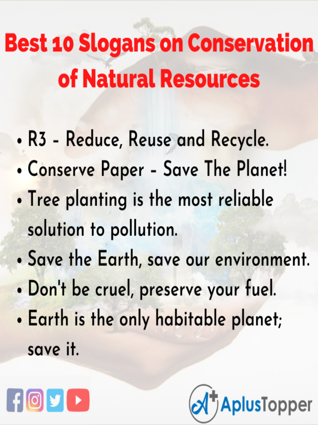 Lista 95+ Imagen poster on conservation of natural resources with slogans Lleno