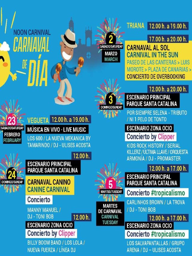 Lista 91+ Foto programa del carnaval de las palmas de gran canaria 2016 El último