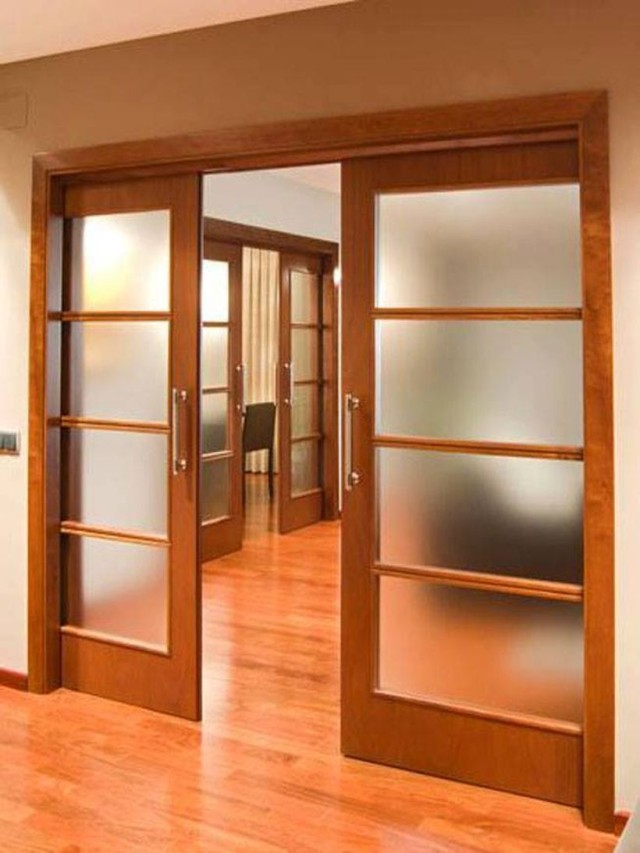 Lista 101+ Foto puertas de madera con vidrio arriba Actualizar