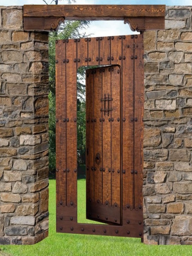 Sintético 105+ Foto puertas rusticas de madera exterior para jardin Actualizar