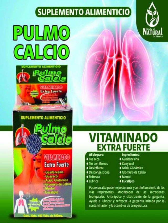 Álbumes 98+ Foto pulmo calcio vitaminado extra fuerte para que sirve Actualizar