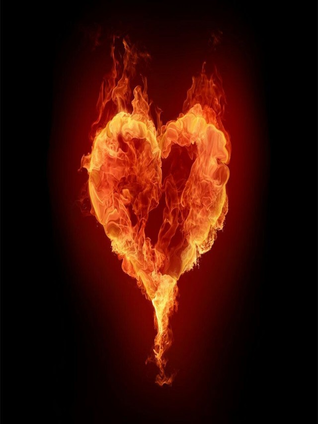 Sintético 96+ Foto que significa el corazón con fuego El último