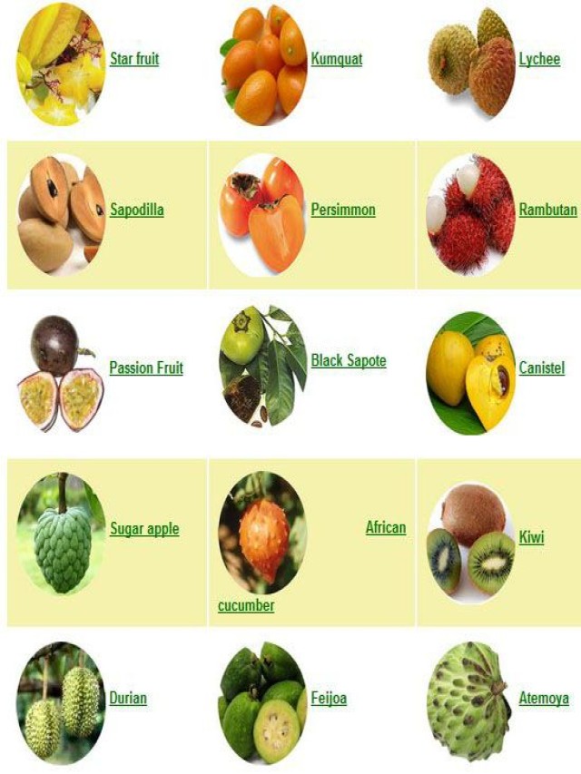 Lista 98+ Foto raras frutas exoticas y sus nombres Lleno