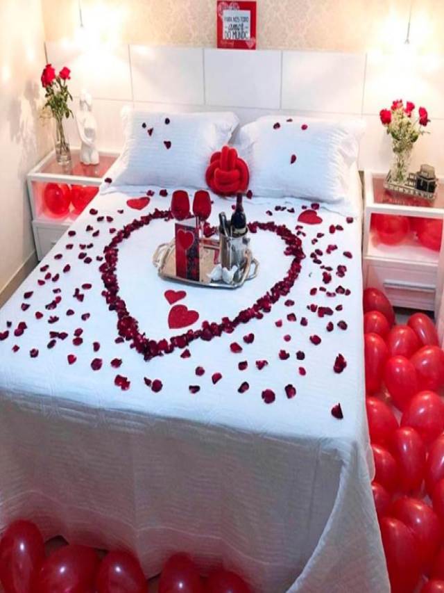 Arriba 101+ Foto romantico camas decoradas con petalos de rosa y velas Cena hermosa
