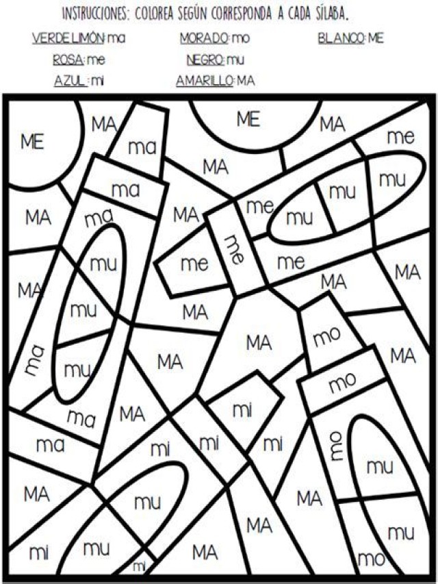 Arriba 92+ Foto rompecabezas de silabas ma me mi mo mu Cena hermosa
