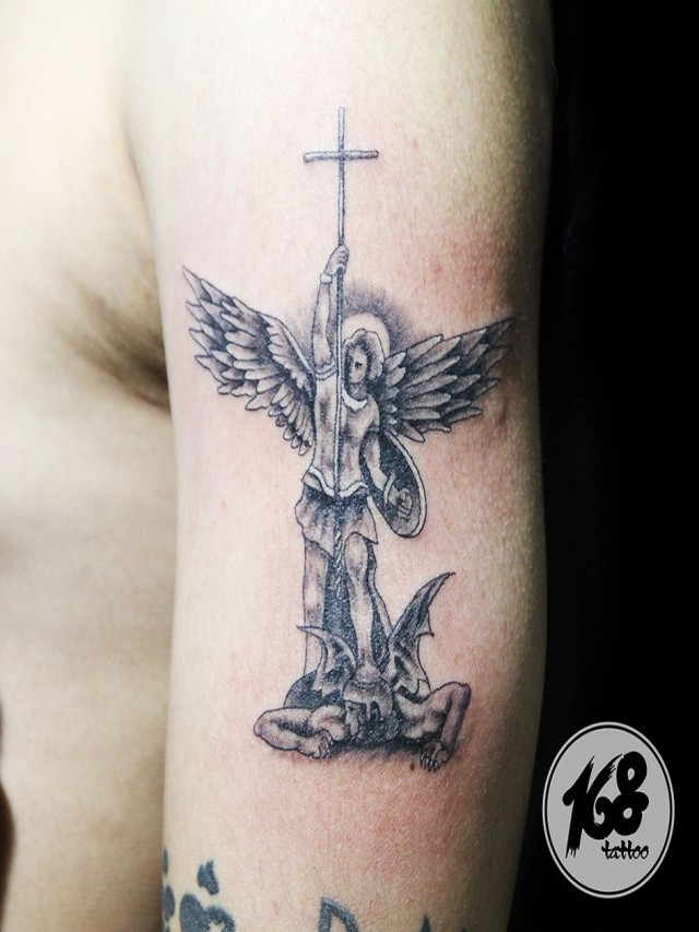 Lista 95+ Foto sello de san miguel arcangel tatuaje Lleno