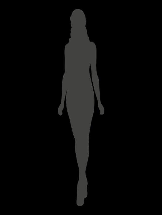 Sintético 93+ Foto silueta de mujer dibujo de frente Lleno