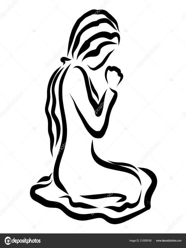 Lista 97+ Foto silueta de mujer orando a dios Alta definición completa, 2k, 4k