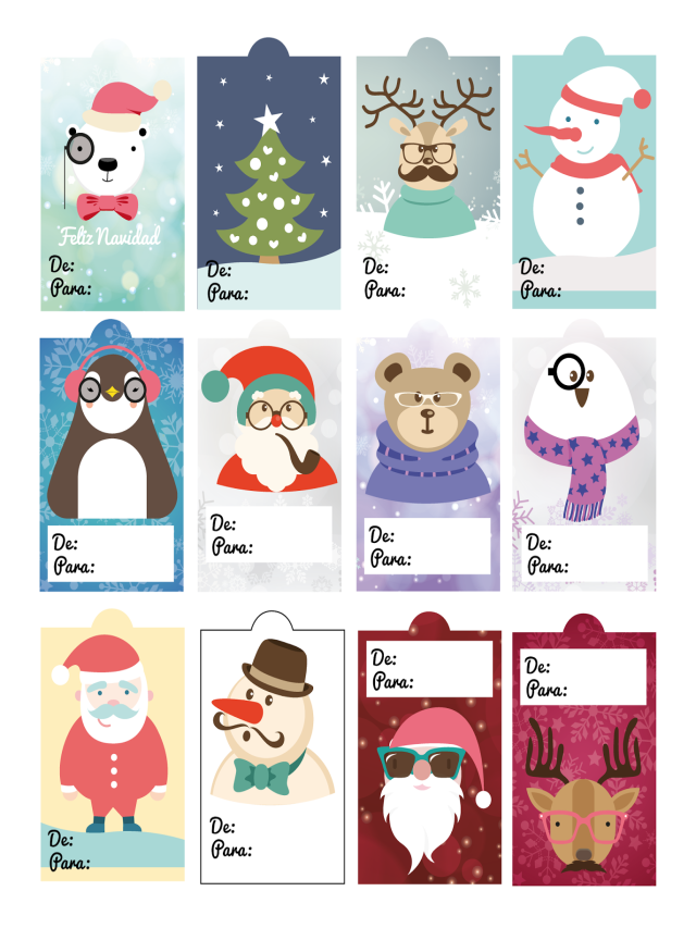 Sintético 104+ Foto tarjetas de regalo navidad para imprimir Mirada tensa