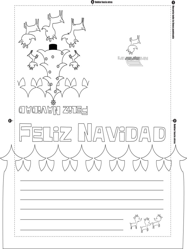 Lista 94+ Imagen tarjetas navideñas para colorear e imprimir Actualizar