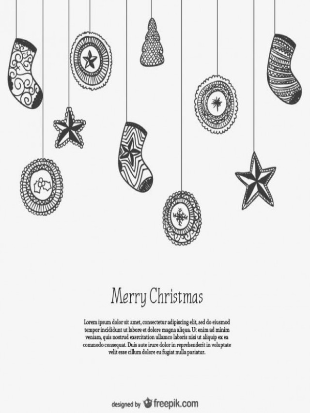 Sintético 99+ Foto tarjetas navideñas blanco y negro para imprimir Lleno