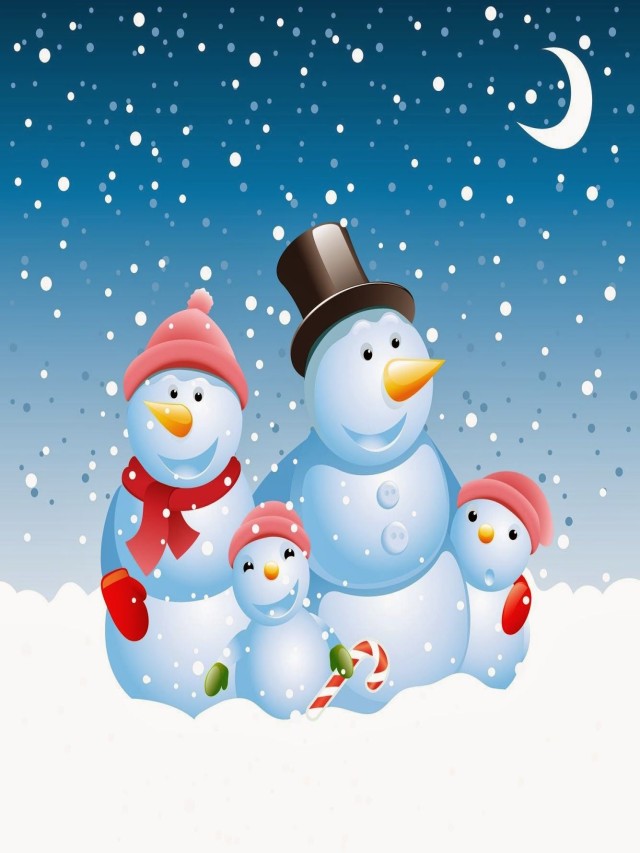 Sintético 95+ Foto tarjetas navideñas de muñecos de nieve Mirada tensa