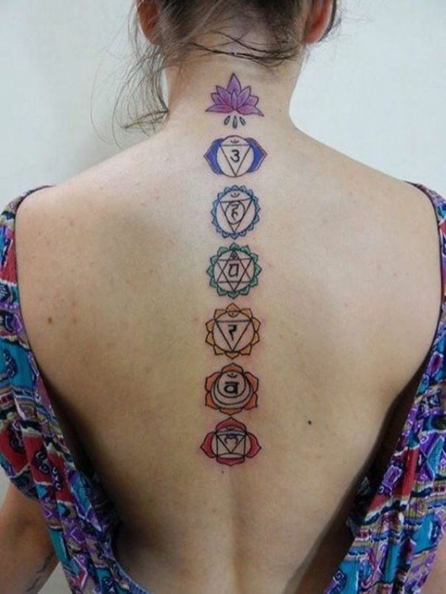 Lista 90+ Foto tatuaje de chakras en la espalda Mirada tensa