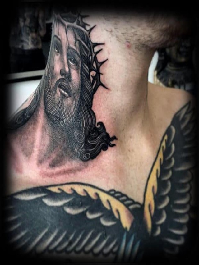 Lista 104+ Foto tatuaje de cristo en el cuello Cena hermosa