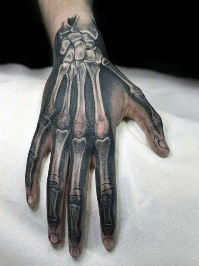 Arriba 100+ Foto tatuaje de hueso en la mano El último