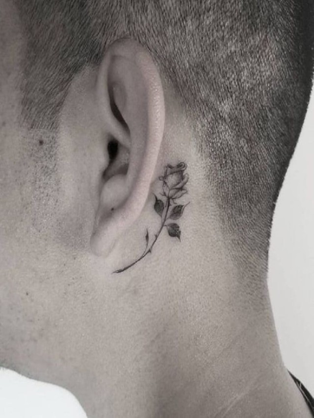 Lista 91+ Imagen tatuajes al lado de la oreja para hombres El último