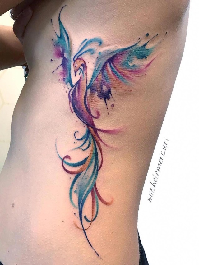 Arriba 100+ Foto tatuajes de ave fenix para mujer en el brazo El último