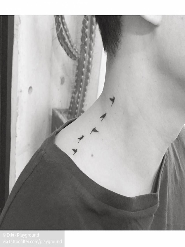 Lista 91+ Foto tatuajes de aves en el cuello para hombres Actualizar