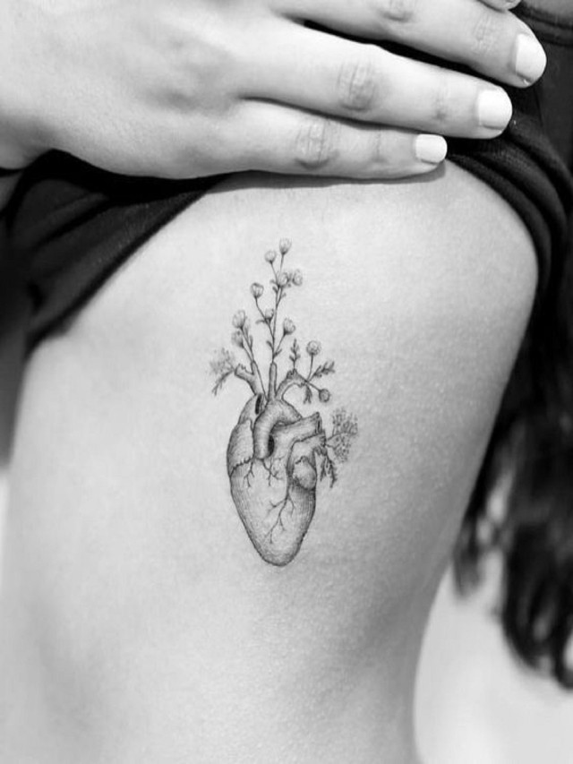 Lista 91+ Foto tatuajes de corazon humano con flores Lleno