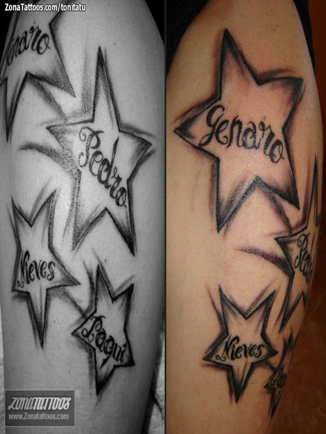 Álbumes 98+ Foto tatuajes de estrellas en el brazo con nombres Cena hermosa
