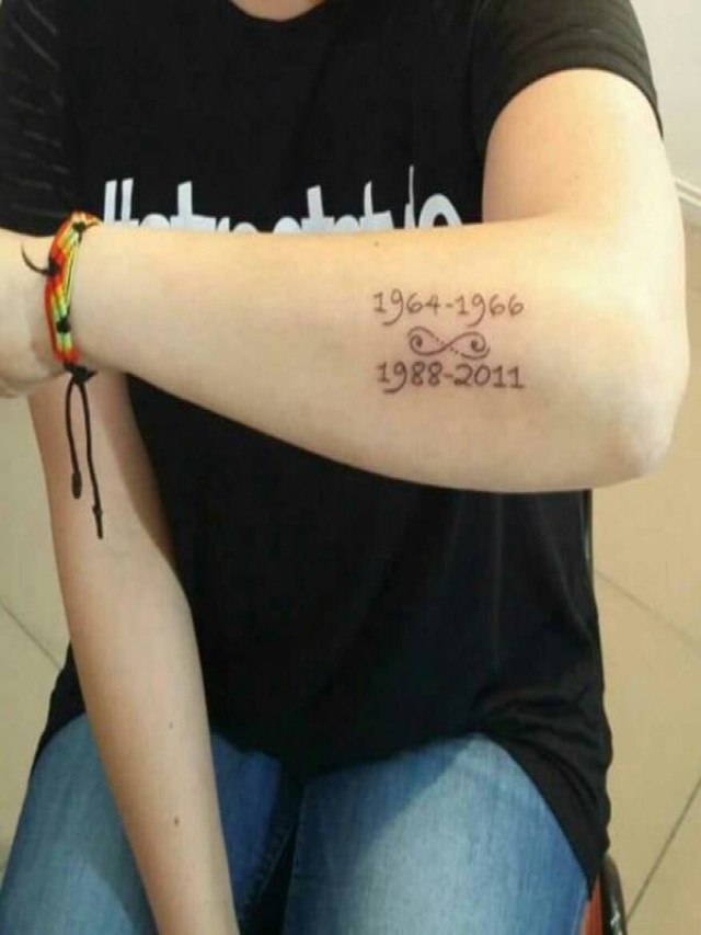 Álbumes 97+ Foto tatuajes de fechas de muerte en el brazo Actualizar