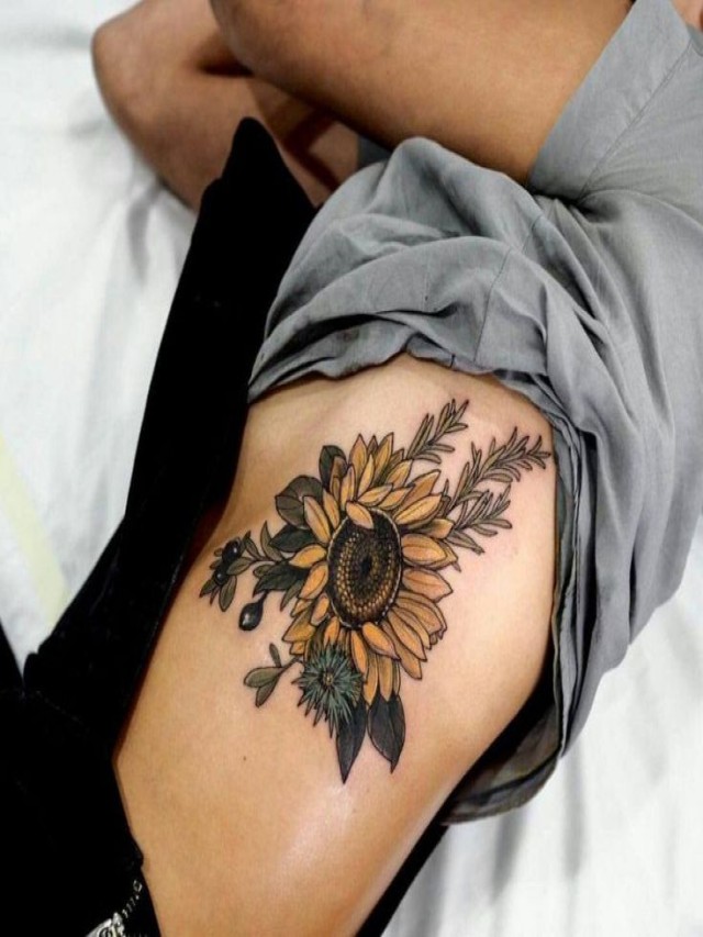Lista 95+ Foto tatuajes de girasol en la pierna para mujer El último