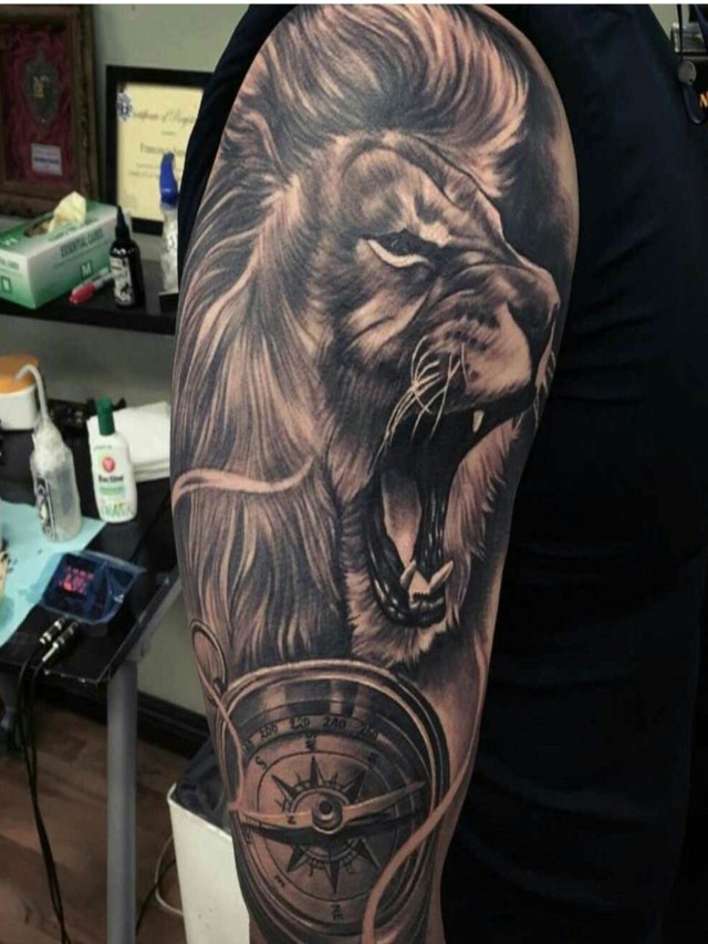 Lista 104+ Foto tatuajes de leones en el hombro para hombres El último