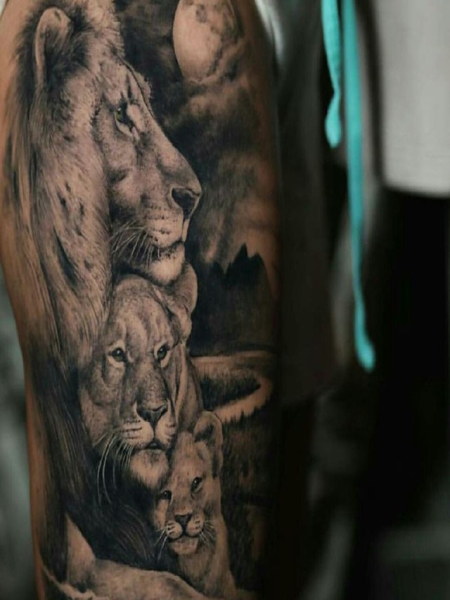 Lista 103+ Foto tatuajes de leones en familia en el brazo Actualizar