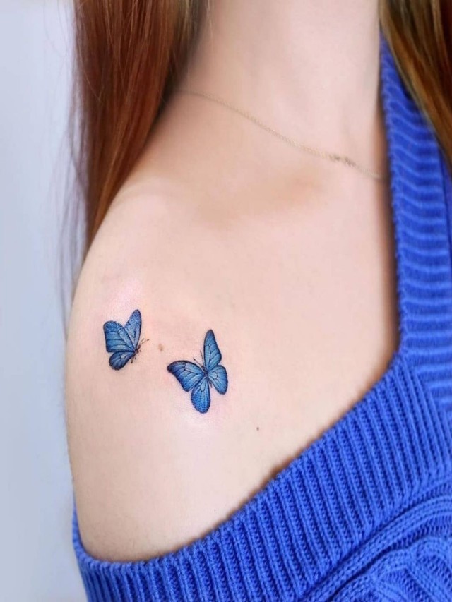 Lista 96+ Foto tatuajes de mariposa en el hombro Lleno