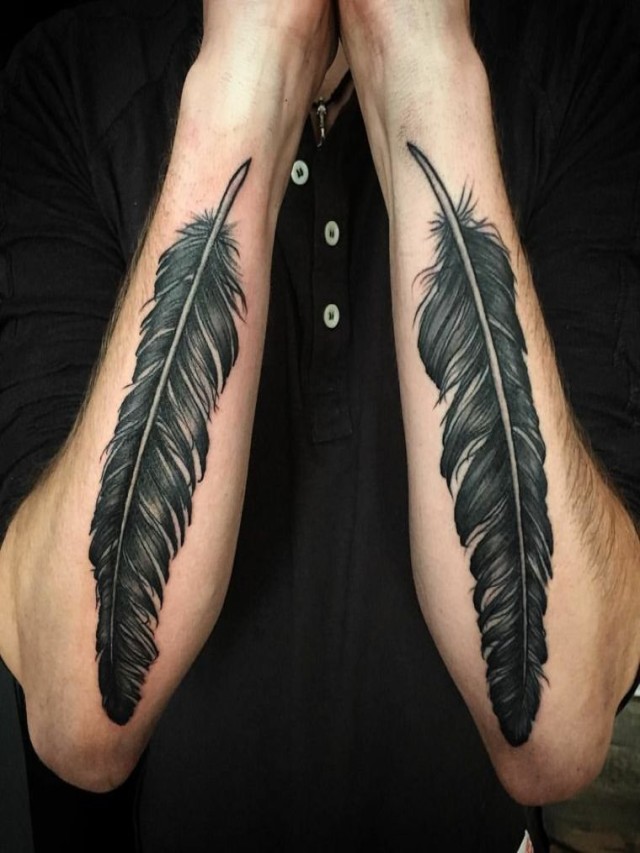 Lista 102+ Foto tatuajes de plumas en el brazo Cena hermosa