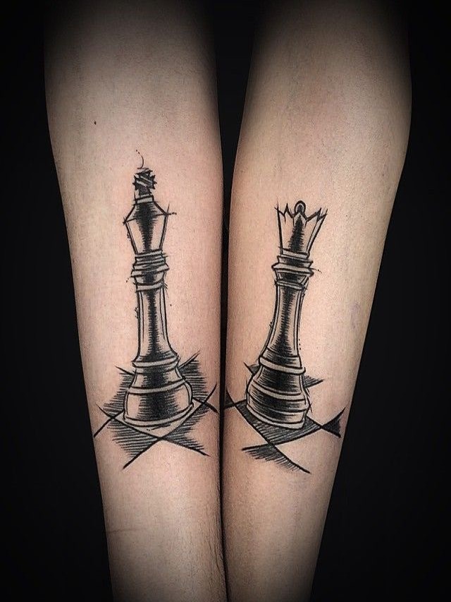 Lista 102+ Foto tatuajes de rey y reina de ajedrez Actualizar
