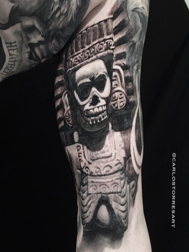 Álbumes 100+ Foto tatuajes del dios de la muerte azteca Alta definición completa, 2k, 4k