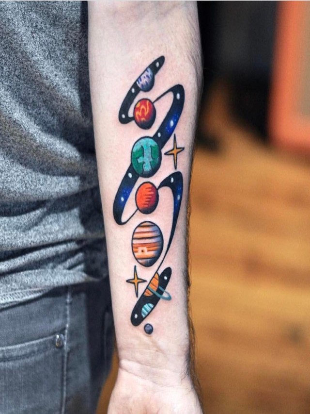 Álbumes 96+ Foto tatuajes del sistema solar a color El último